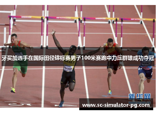 牙买加选手在国际田径锦标赛男子100米赛跑中力压群雄成功夺冠