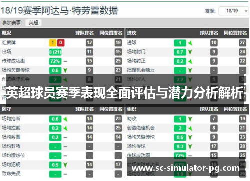 英超球员赛季表现全面评估与潜力分析解析